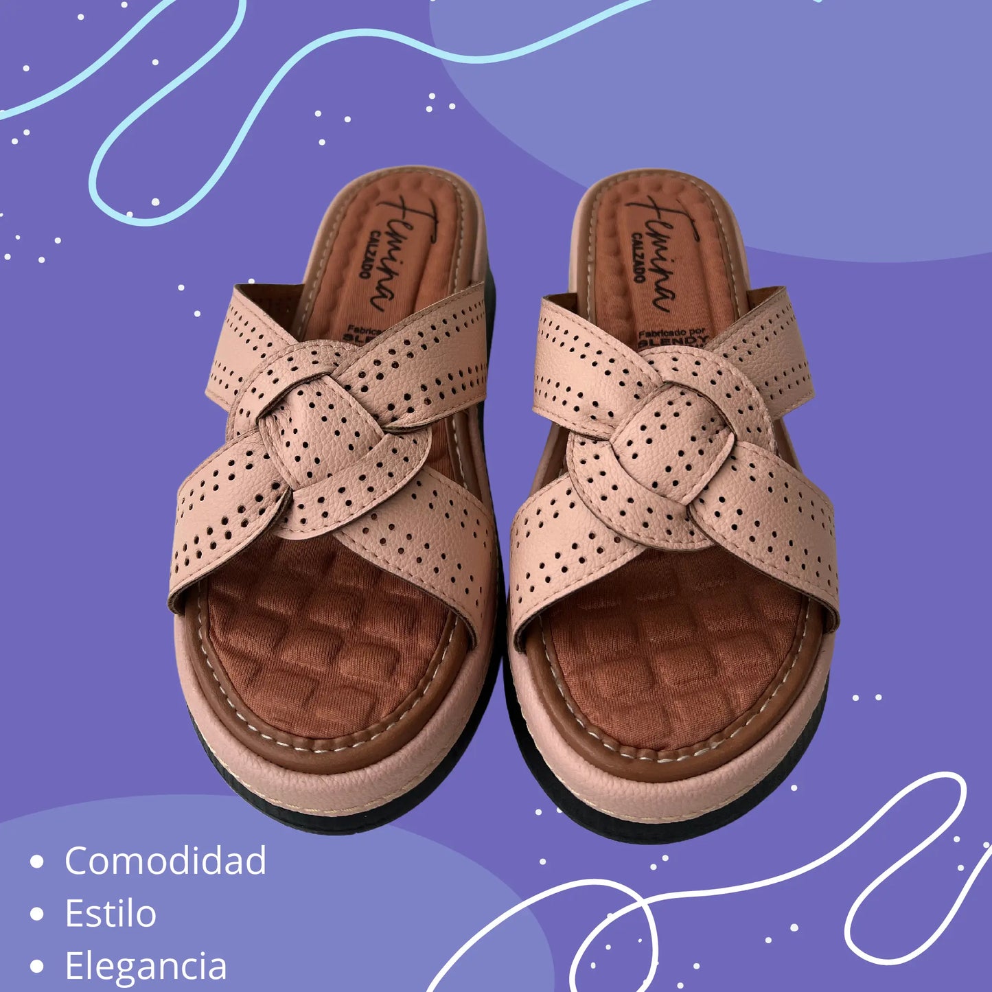 Sandalias confort - Nude