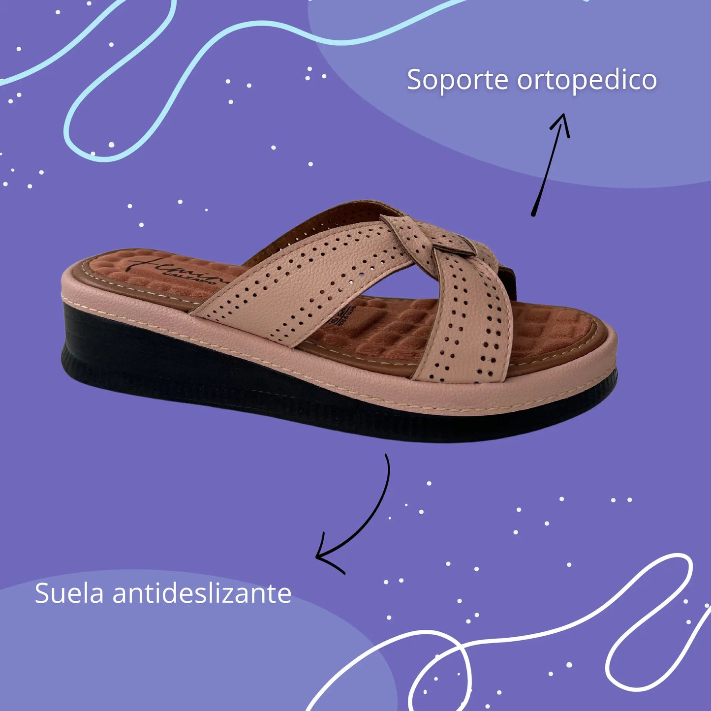 Sandalias confort - Nude